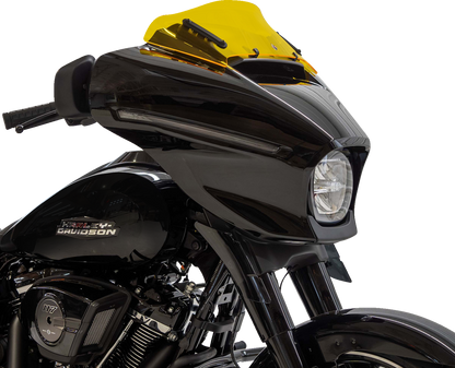 Klock Werks Kolor Flare 6.5" Yellow Windshield for 2023-2025 Harley Street Glide