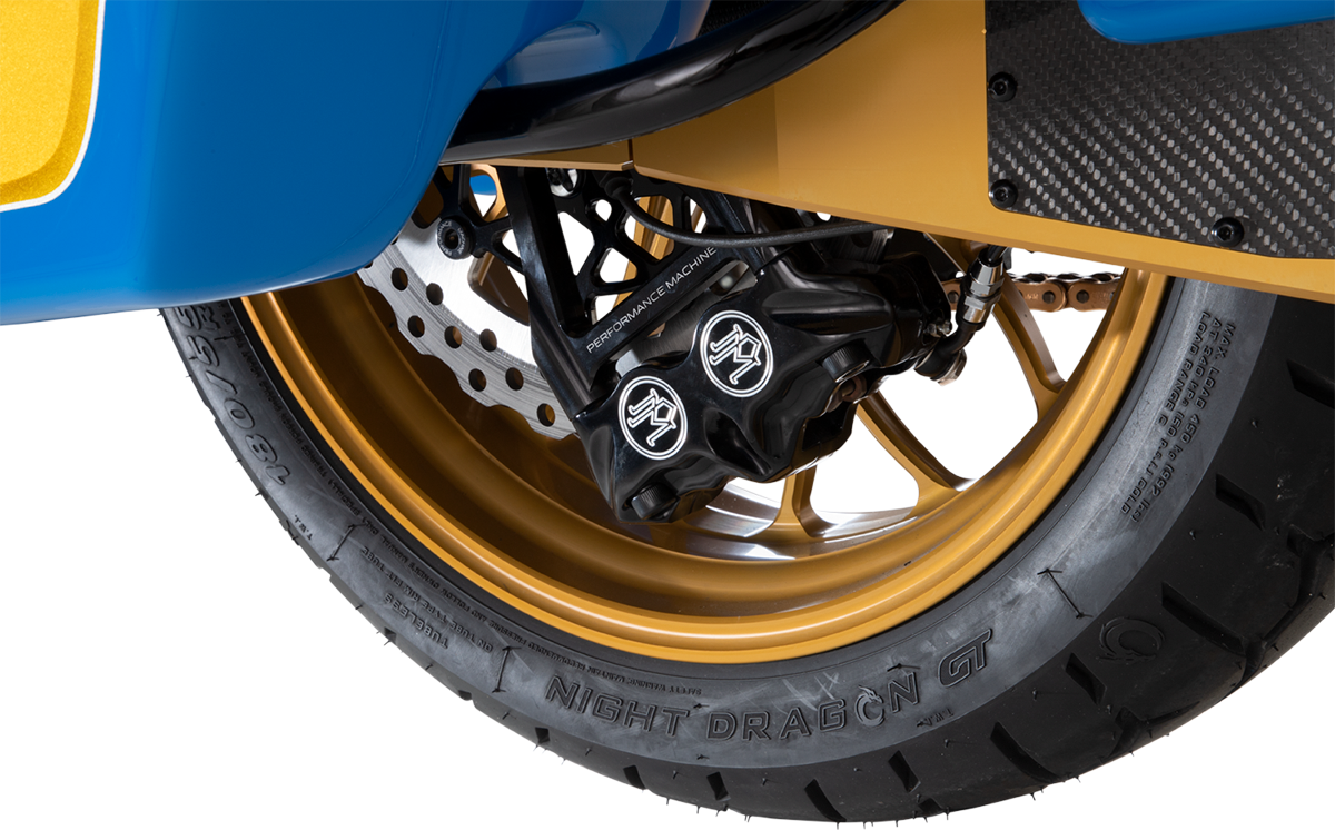 Performance Machine Revolution 18x5.5 Gold ABS Rear Wheel 2009-22 Harley Touring