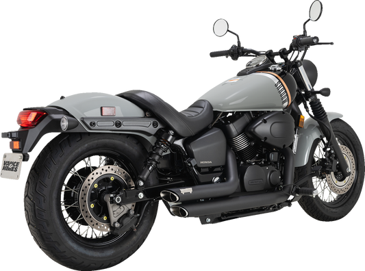 Vance & Hines Shortshots Staggered Black 2-2 Exhaust for 2010-2023 Honda Shadow