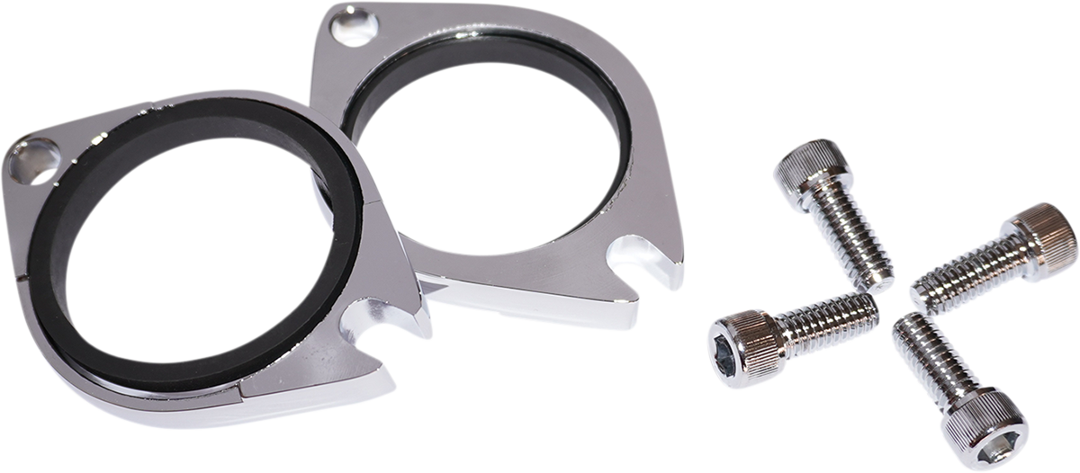 Drag Specialties Chrome Intake Manifold Flange Kit Viton seals 2006-2017 Harley