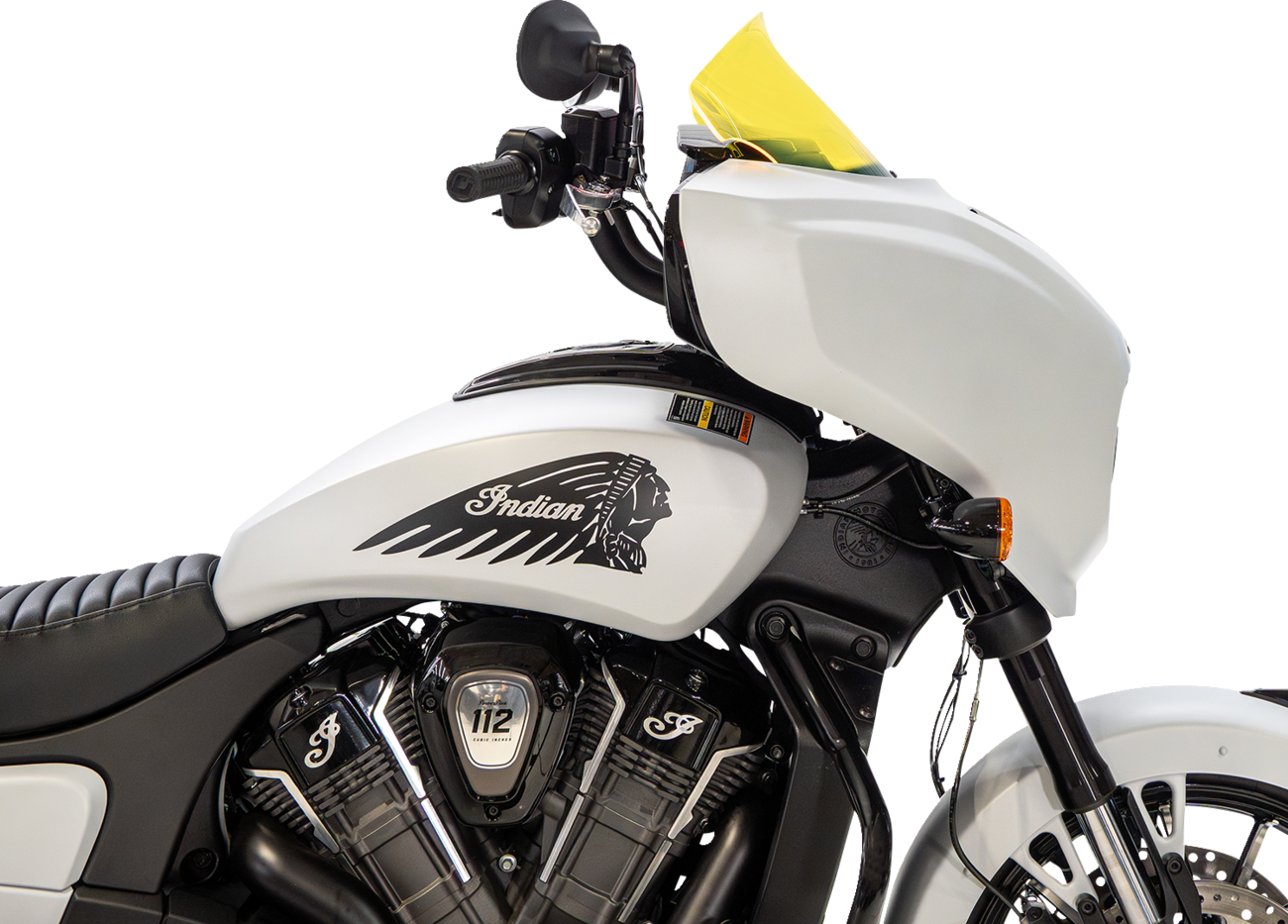 Klock Werks 9" Yellow Ice Flare Windshield for 2025-2026 Indian Powerplus Models