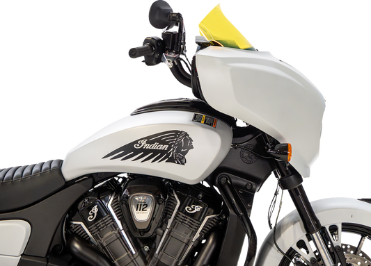 Klock Werks 9" Yellow Ice Flare Windshield for 2025-2026 Indian Powerplus Models