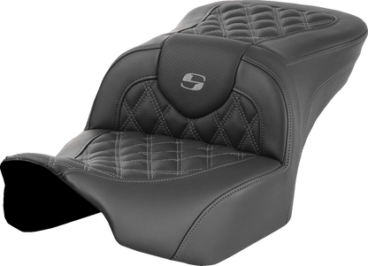 Saddlemen Roadsofa Gray Lattice Gel Seat for 2023-2026 Harley Touring FLTR FLHX