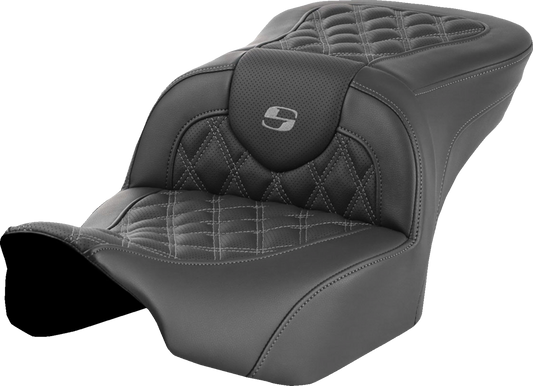 Saddlemen Roadsofa Gray Lattice Gel Seat for 2023-2025 Harley Touring FLTR FLHX
