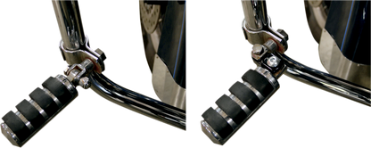 La Choppers Black Pair Motorcycle Footpeg Relocation Clevis Kit Harley Davidson