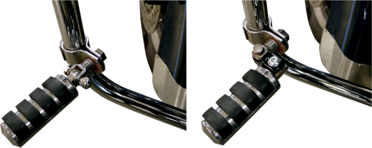 La Choppers Black Pair Motorcycle Footpeg Relocation Clevis Kit Harley Davidson