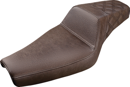 Saddlemen Brown Step-Up Seat fits 2004-2022 Harley Davidson Sportster