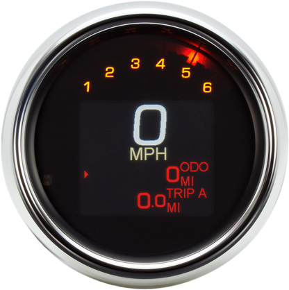 Dakota Digital MLX Chrome Motorcycle Speedometer 2004-2011 Harley Dyna Sportster