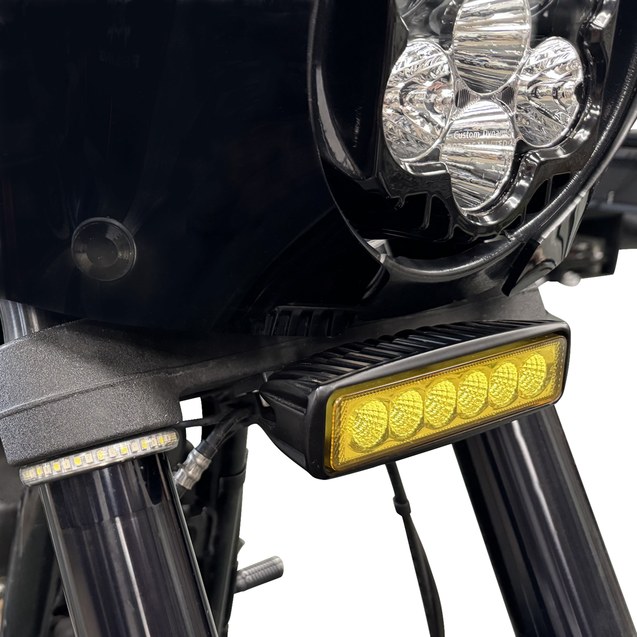 Custom Dynamics Front Light Bar Mount Bracket 2020-24 Harley Softail Low Rider S