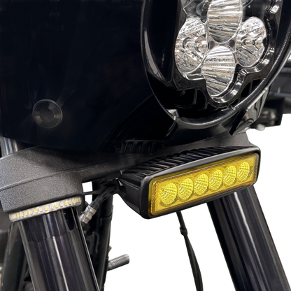 Custom Dynamics Front Light Bar Mount Bracket 2020-24 Harley Softail Low Rider S