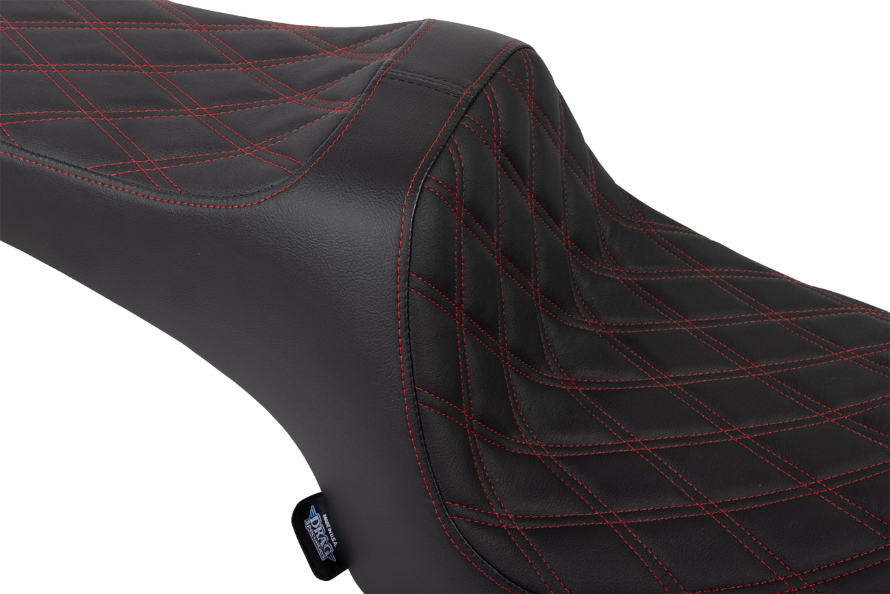 Drag Specialties Predator III Red Diamond Seat for 2020-2025 Indian Challenger