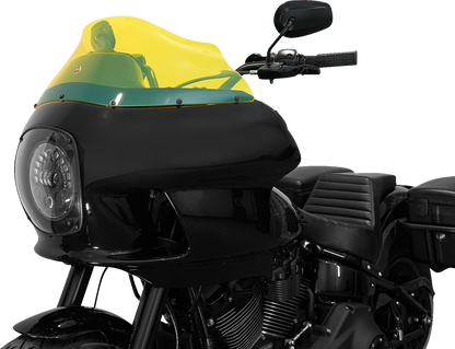 Klock Werks Kolor Flare 9" Yellow Ice Windshield fits Harley FXRP Style Fairing