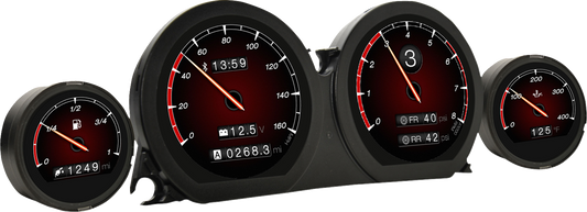 Koso HD-03X TFT Electronic Multi-Function Gauge Set for 2014-2023 Harley Touring