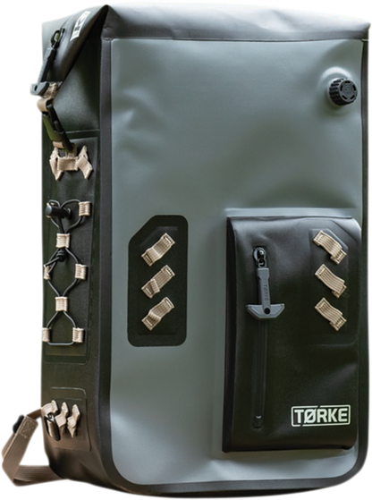 Kuryakyn 5173 Torke 25L Thermoplastic Motorcycle Riding Casual Backpack