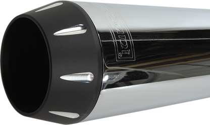 Bassani 2-1 Megaphone Chrome 4" Road Rage Exhaust 1991-2005 Harley Dyna Models