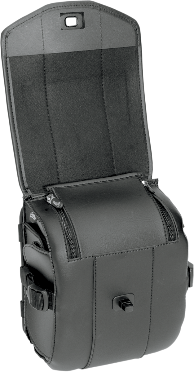 Saddlemen Cruis'n Deluxe Black Sissy Bar Storage Bag Pouch for Harley Davidson