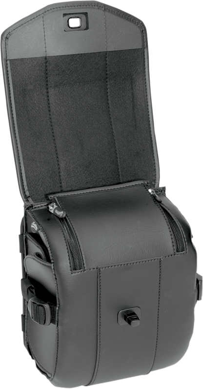 Saddlemen Cruis'n Deluxe Black Sissy Bar Storage Bag Pouch for Harley Davidson