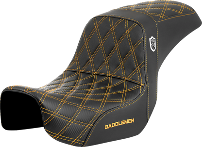 Saddlemen SDC Pro Series Gold Lattice Gelcore Seat for 2006-2017 Harley Dyna FXD