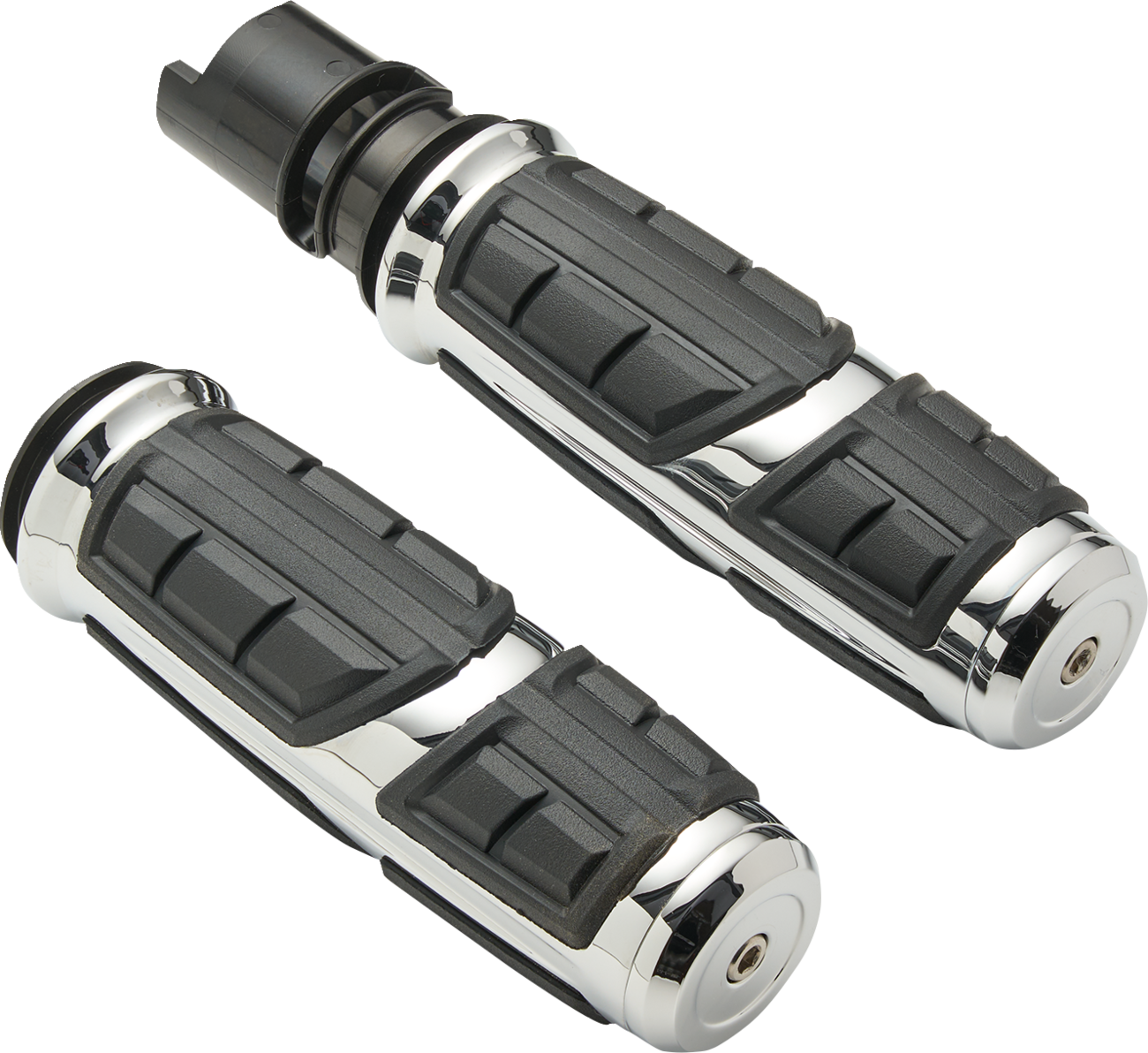 Ciro Chrome 1" Chicane Grips for 2023-2025 Harley Street / Road Glide Softail