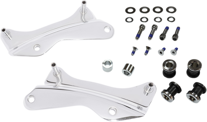 Drag Specialties Chrome Quick Detach Backrest Docking Kit for 2009-2025 Harley