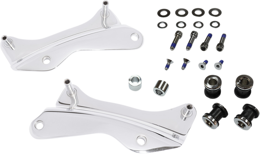 Drag Specialties Chrome Quick Detach Backrest Docking Kit for 2009-2025 Harley