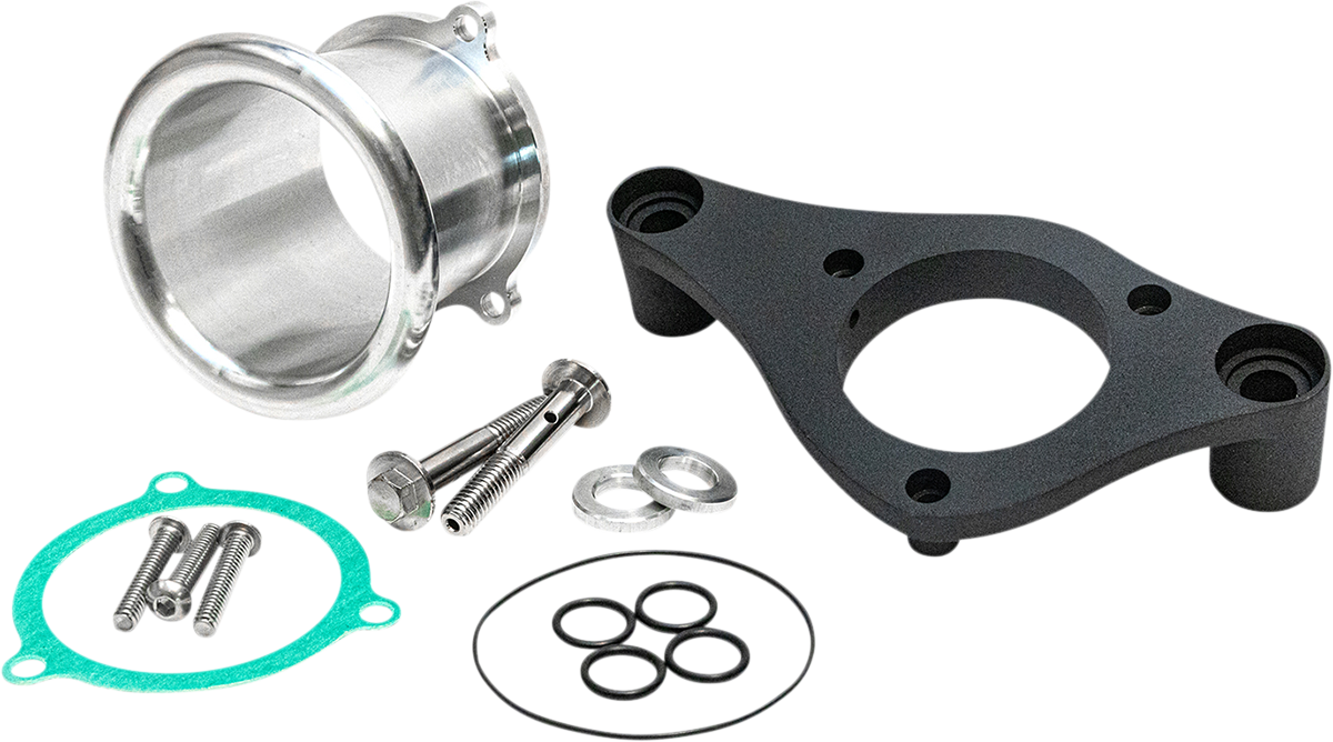 Feuling 3" Black Velocity Stack & Backing Plate Kit for 2017-2024 Harley M8