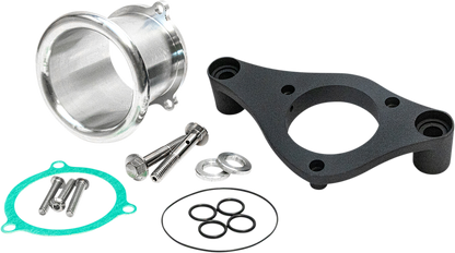 Feuling 3" Black Velocity Stack & Backing Plate Kit for 2017-2024 Harley M8