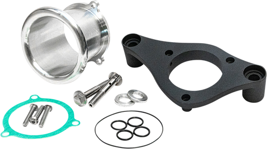 Feuling 3" Black Velocity Stack & Backing Plate Kit for 2017-2024 Harley M8