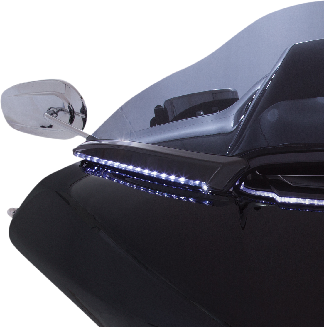 Ciro Horizon LED Turn Signal Windshield Trim 2015-2024 Harley Road Glide FLTRU