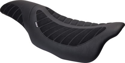 Mustang Kodlin Signature Series Alcantara Seat fits 2008-24 Harley Touring 76292