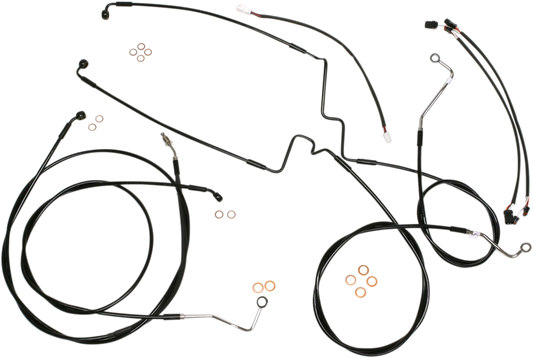 Magnum Black XR 12"-14" Handlebar Installation Kit for 2017-2020 Harley Touring