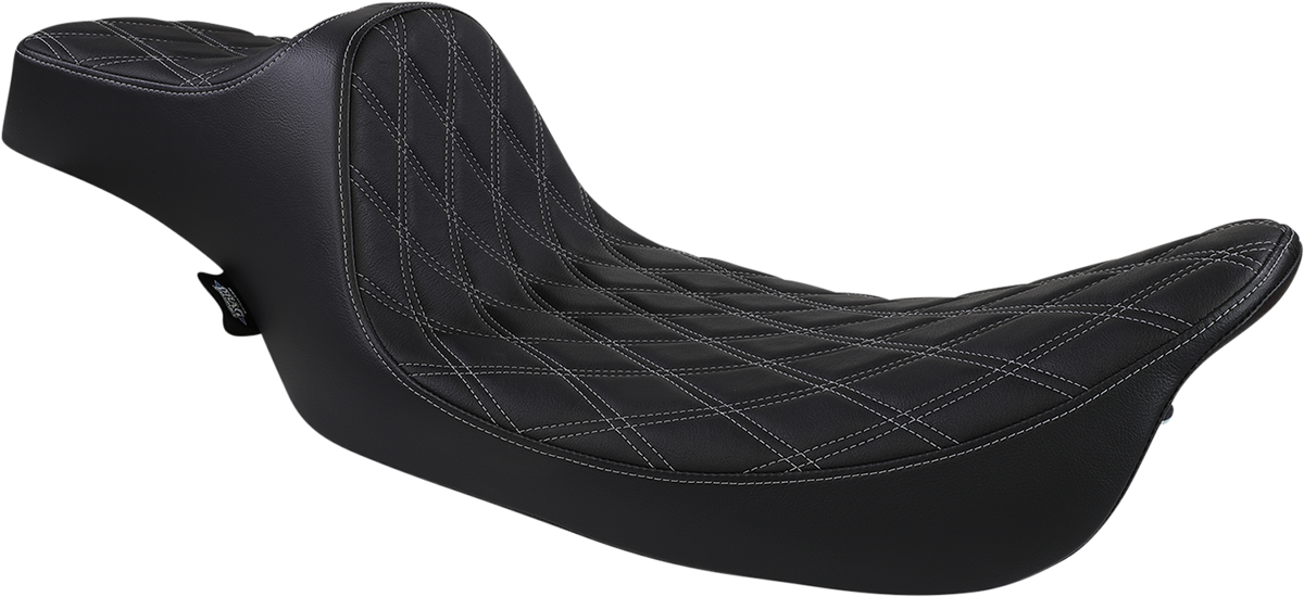 Drag Specialties Predator III Extended Diamond Seat fits 1997-07 Harley Touring