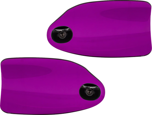 Klock Werks Flare Purple Hand Guards fits 2002-2025 Harley Hydraulic Clutch