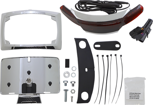 Ciro Latitude Tail Light & License Plate Mount for 2014-2023 Harley Touring FLTR