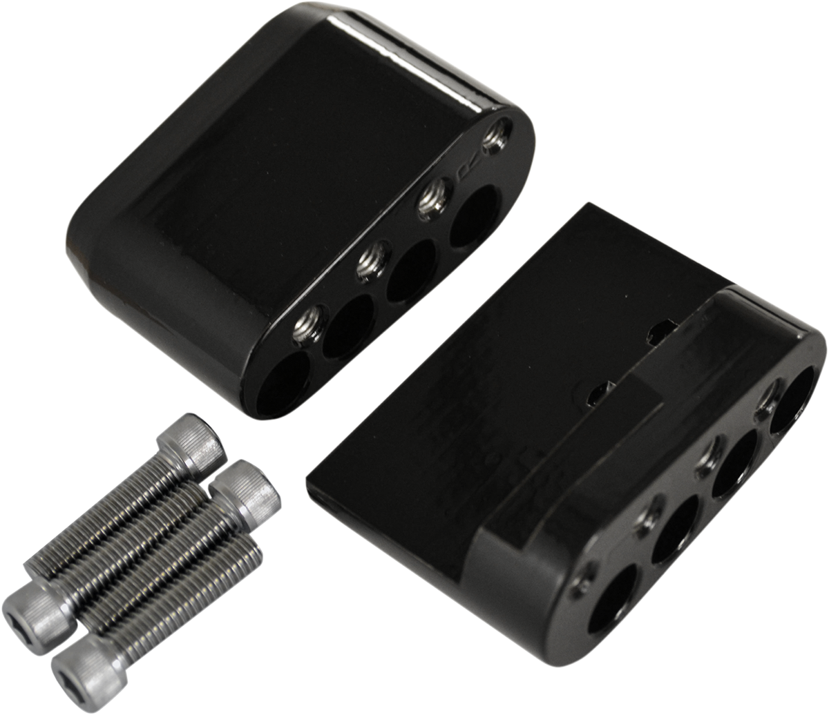 La Choppers Pair Passenger Floorboard Comfort Kit fits 2010-2022 Harley Touring