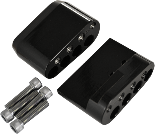 La Choppers Pair Passenger Floorboard Comfort Kit fits 2010-2022 Harley Touring