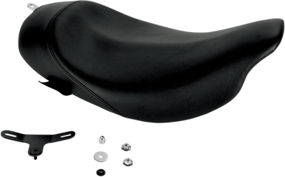 Danny Gray Black Leather Buttcrack Solo Seat 2008-2024 Harley Touring FLHR FLHX