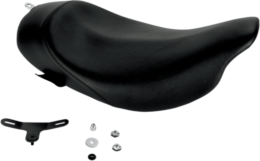 Danny Gray Black Leather Buttcrack Solo Seat 2008-2024 Harley Touring FLHR FLHX