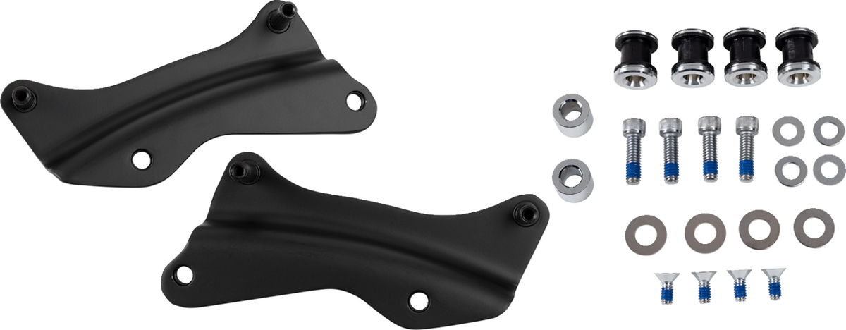 Drag Specialties Black Quick Detach Backrest Docking Kit for 2009-2025 Harley
