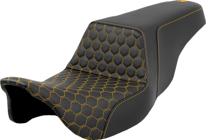 Saddlemen Step Up Gold Honeycomb Gel Seat fits 2008-2024 Harley Touring Models