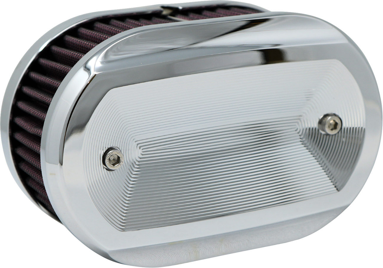 Kodlin Vektor Chrome Oval Air Filter for 2023-2026 Harley Touring Softail M8