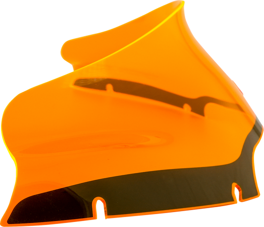 Klock Werks Kolor Flare 6" Orange Windshield fits 2015-23 Harley Road Glide FLTR