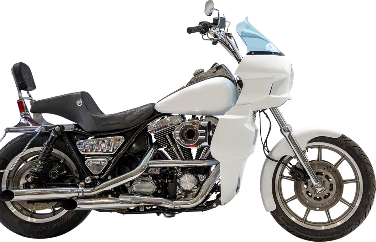Klock Werks Flare 12.5" Blue Ice Windshield fits Saddlemen S-RT Mini Fairing