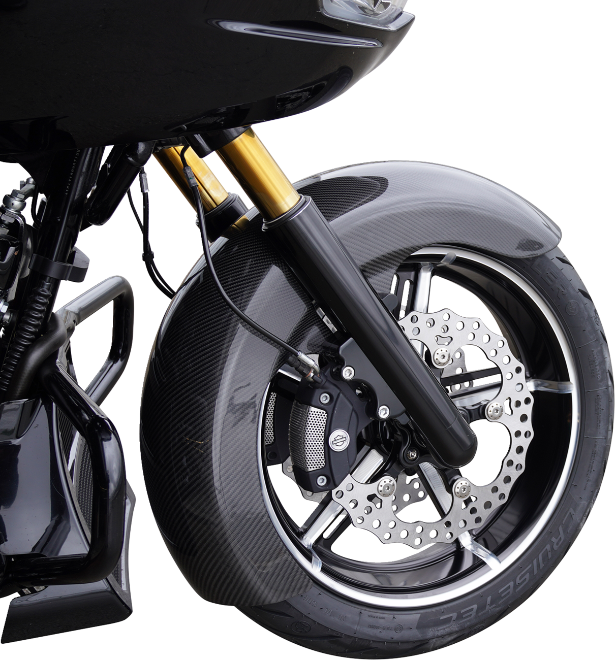 Arlen Ness Rapper 18" Carbon Fiber Front Fender fits 2023-2026 Harley Touring