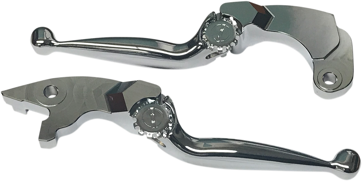 PSR Chrome Journey Adjustable Handlebar Lever Set fits 2015-2024 Indian Scout