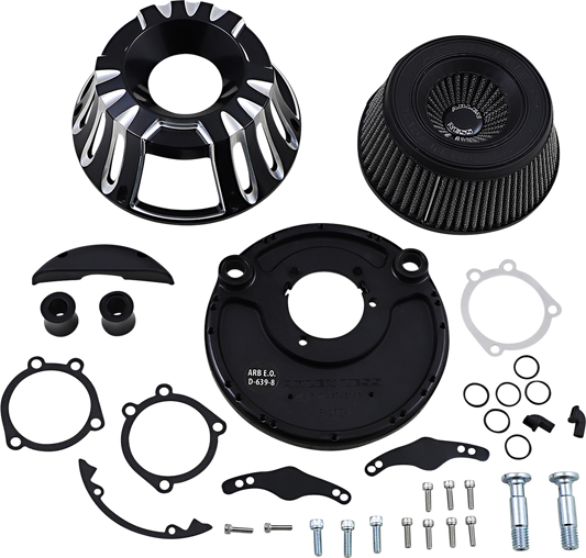 Arlen Ness Black Inverted Air Cleaner Filter Kit 1988-2022 Harley Sportster XLL