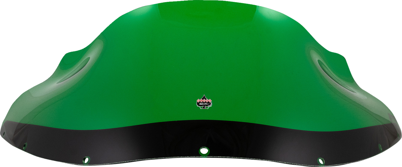 Klock Werks Kolor Flare 9" Green Windshield fits Harley Dyna FXRP Style Fairing