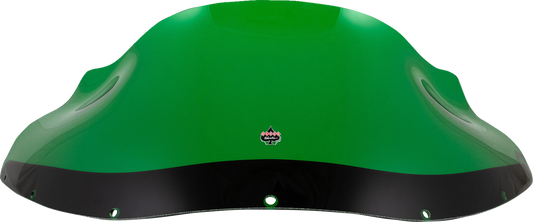 Klock Werks Kolor Flare 9" Green Windshield fits Harley Dyna FXRP Style Fairing