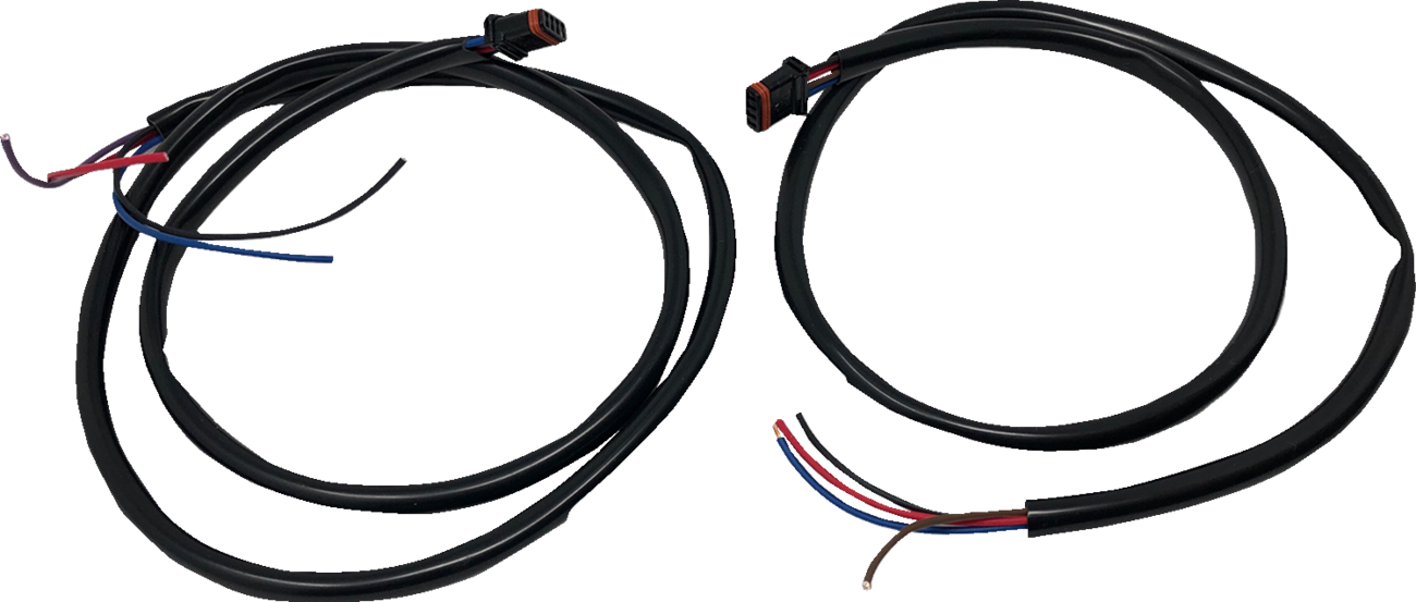 Kodlin Black Rear LED Wiring Harness for 2018-2025 Harley Davidson M8 Softail
