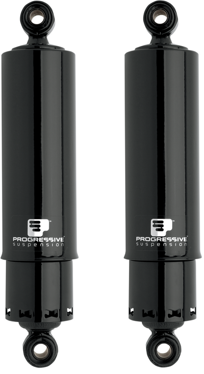 Progressive 412 Black Heavy Duty Rear 12" Shocks fits 1991-2017 Harley Dyna FXD